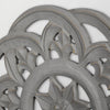 Floral Wall Medallion Home Decor – Gray (16”)